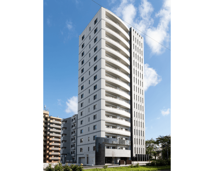 アルビオ・ガーデン白石庁舎ステーションサイド外観写真