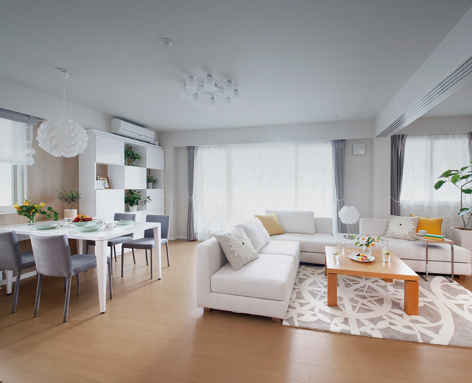 アルビオ・ガーデン北24条 リビングダイニング